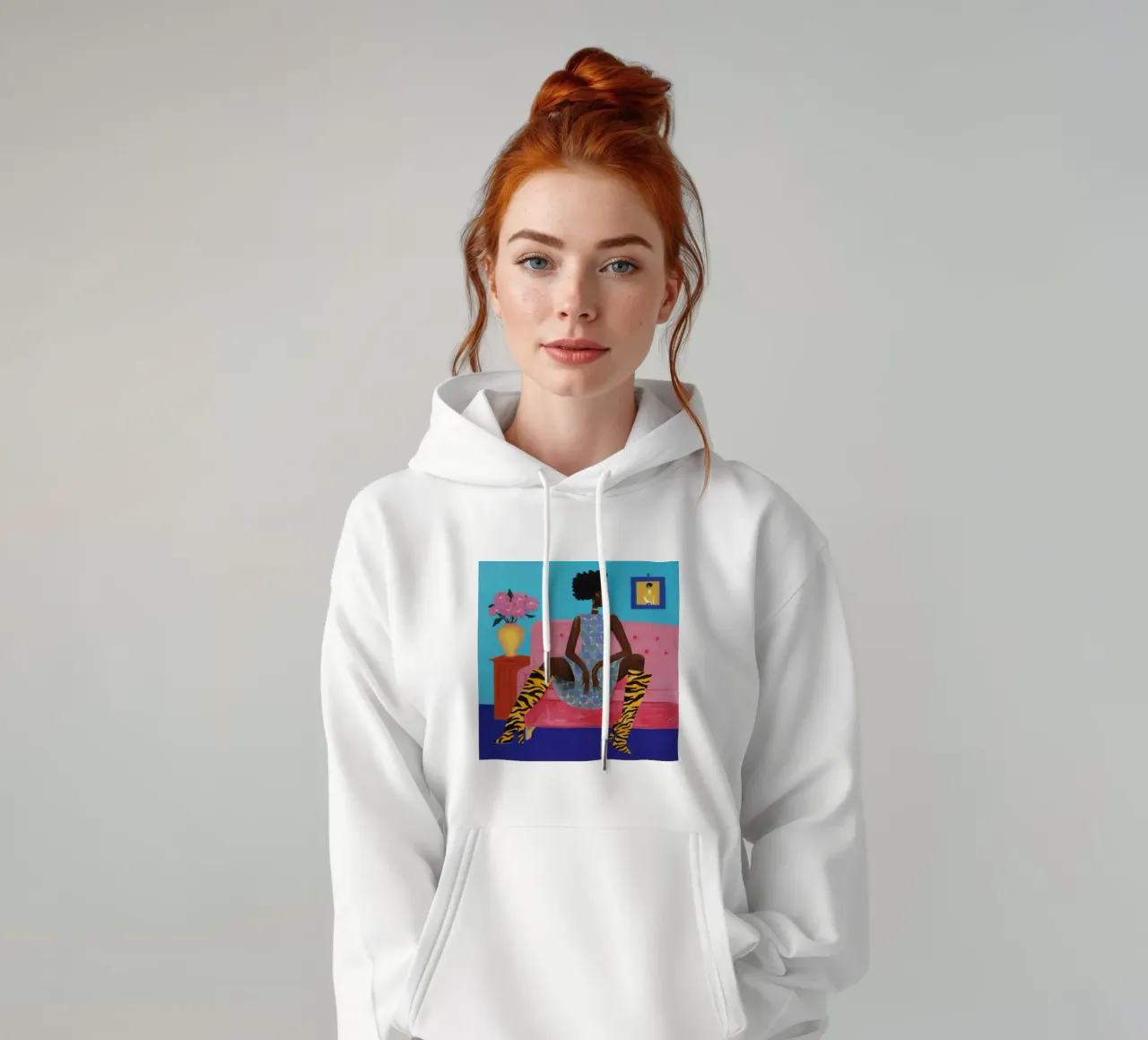 Fierce Floral Poise hoodie by Prism Ritual