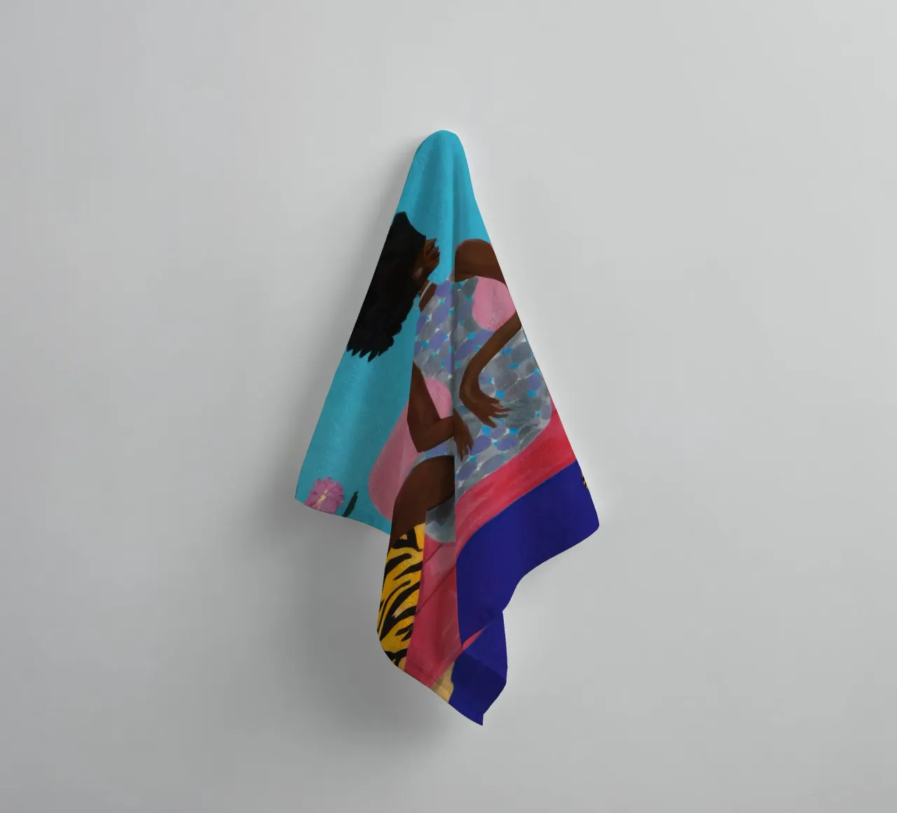 Fierce Floral Poise towel by Prism Ritual
