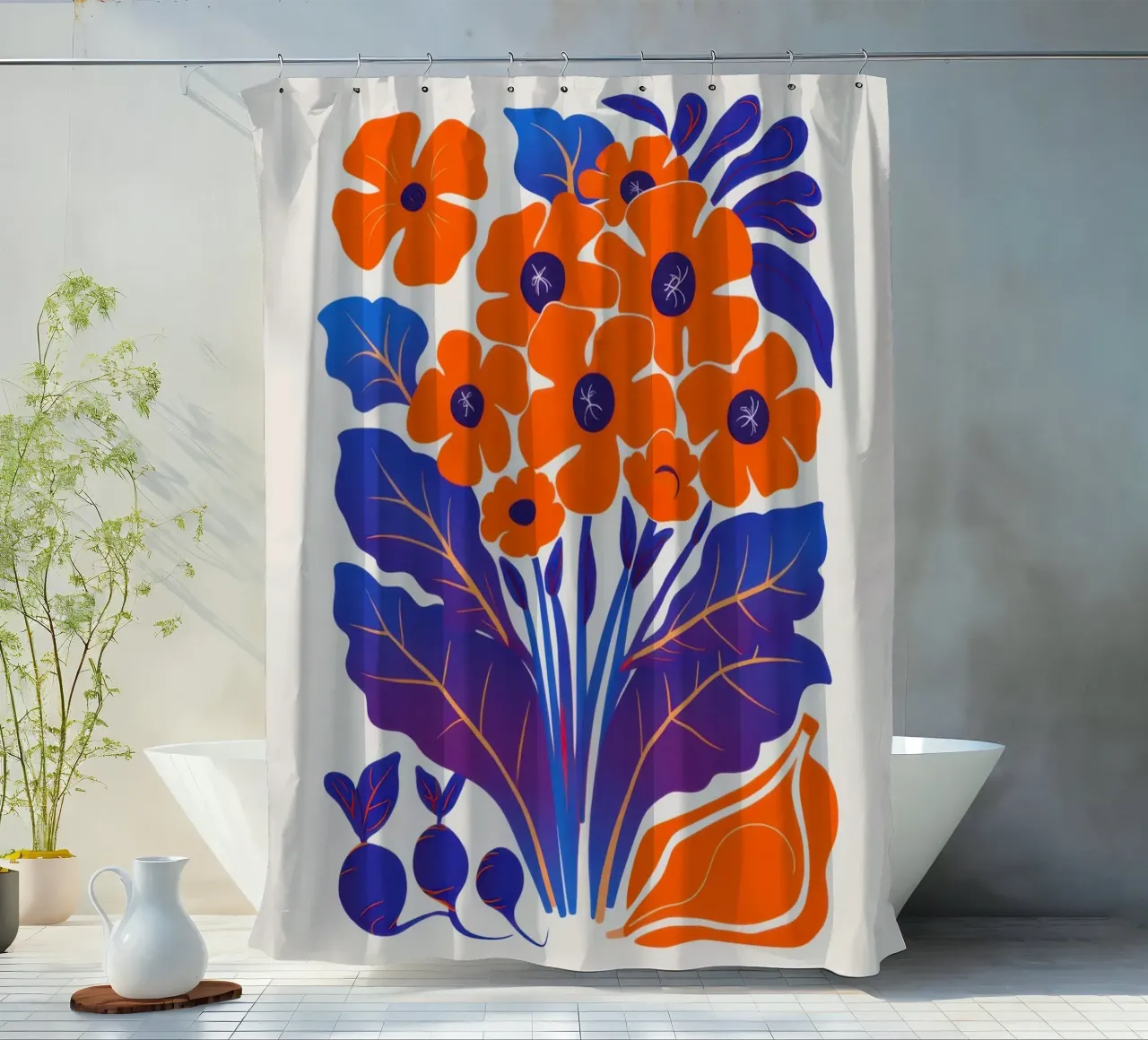 Maraoui Inspired Bouquet shower curtain by Bring Haven