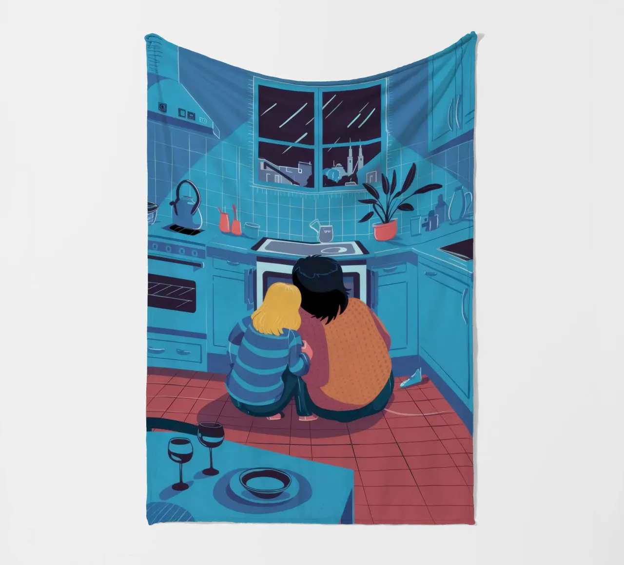Contemplazione in cucina a mezzanotte coperta in pile da Prism Ritual
