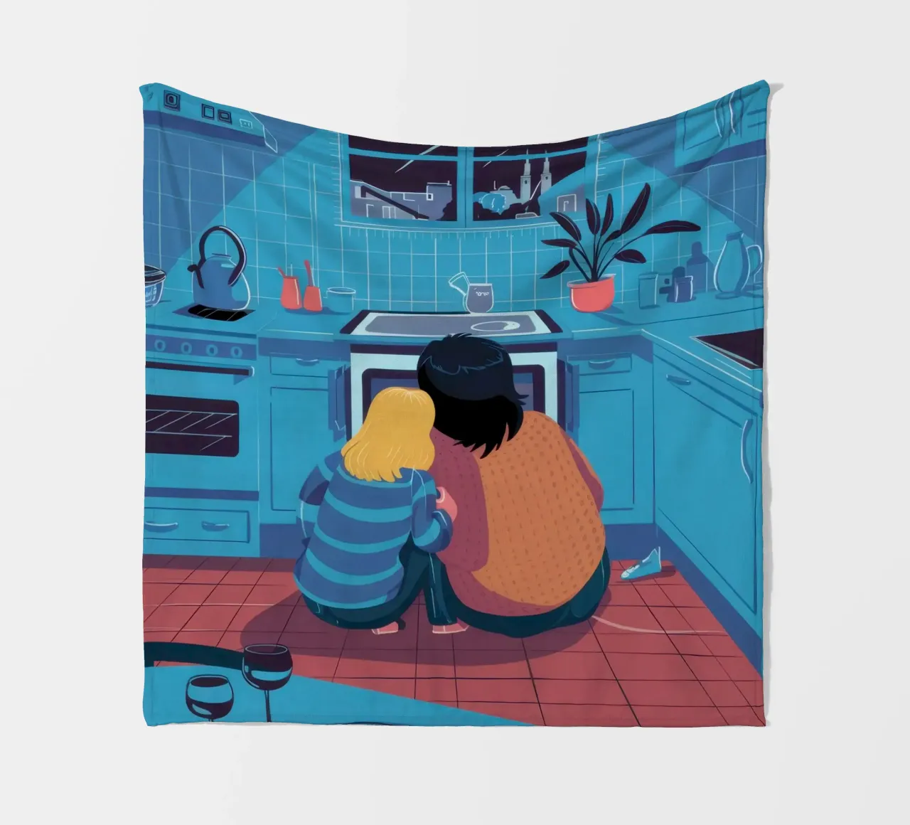 Contemplazione in cucina a mezzanotte coperta in pile da Prism Ritual