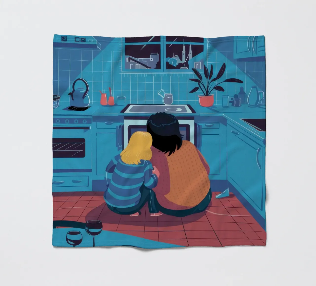 Contemplazione in cucina a mezzanotte coperta in pile da Prism Ritual