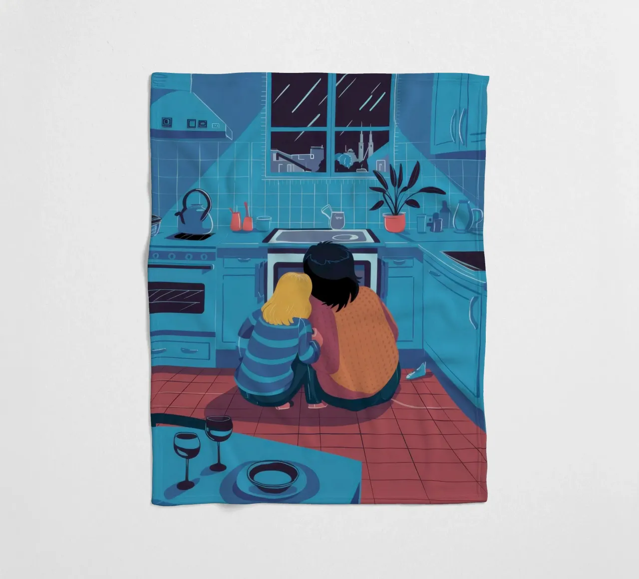 Contemplazione in cucina a mezzanotte coperta in pile da Prism Ritual