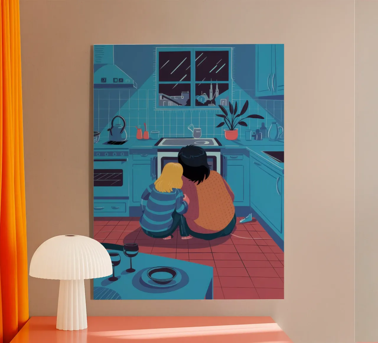 Contemplazione in cucina a mezzanotte plexiglass da Prism Ritual