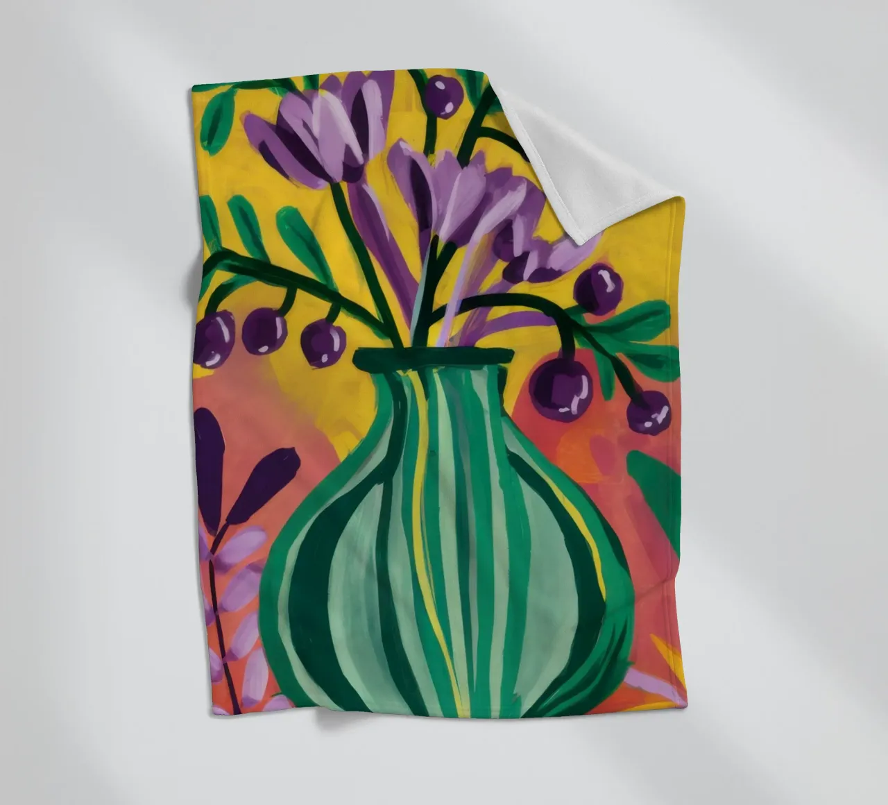Vaso Veridian Vibrancy coperta in pile da Bring Haven