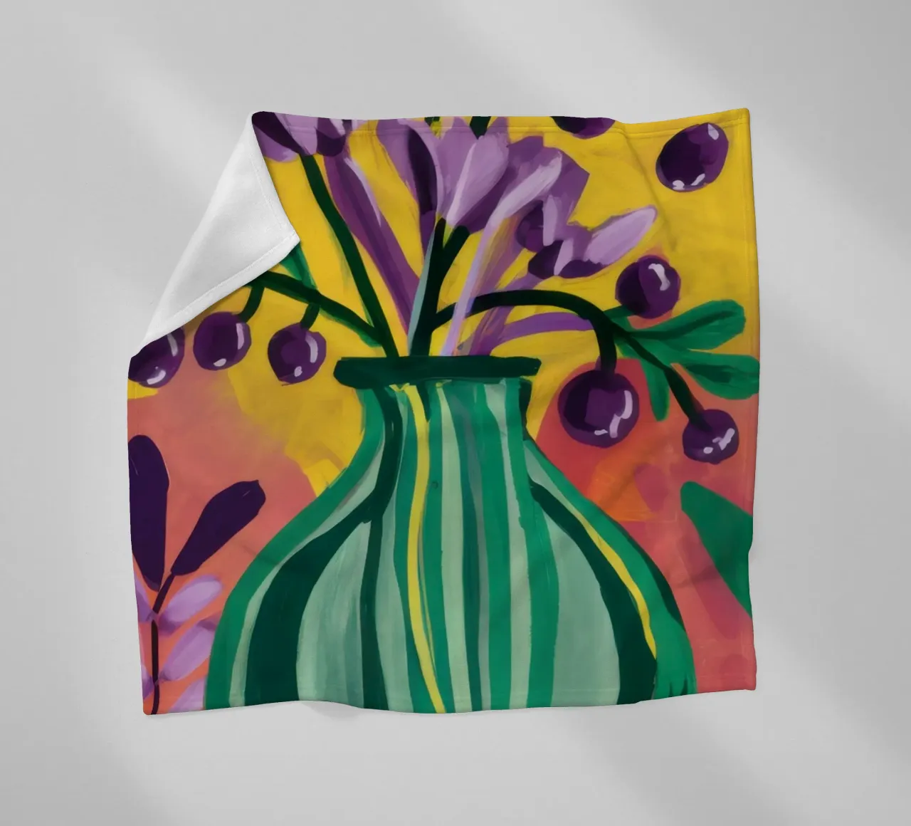 Vaso Veridian Vibrancy coperta in pile da Bring Haven