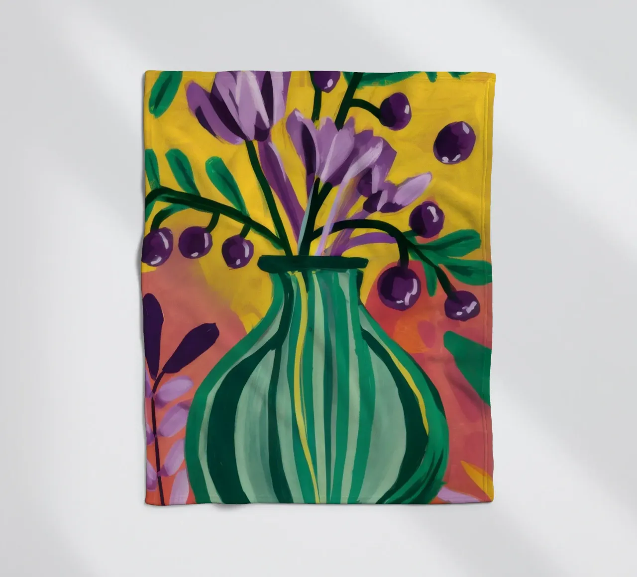 Vaso Veridian Vibrancy coperta in pile da Bring Haven