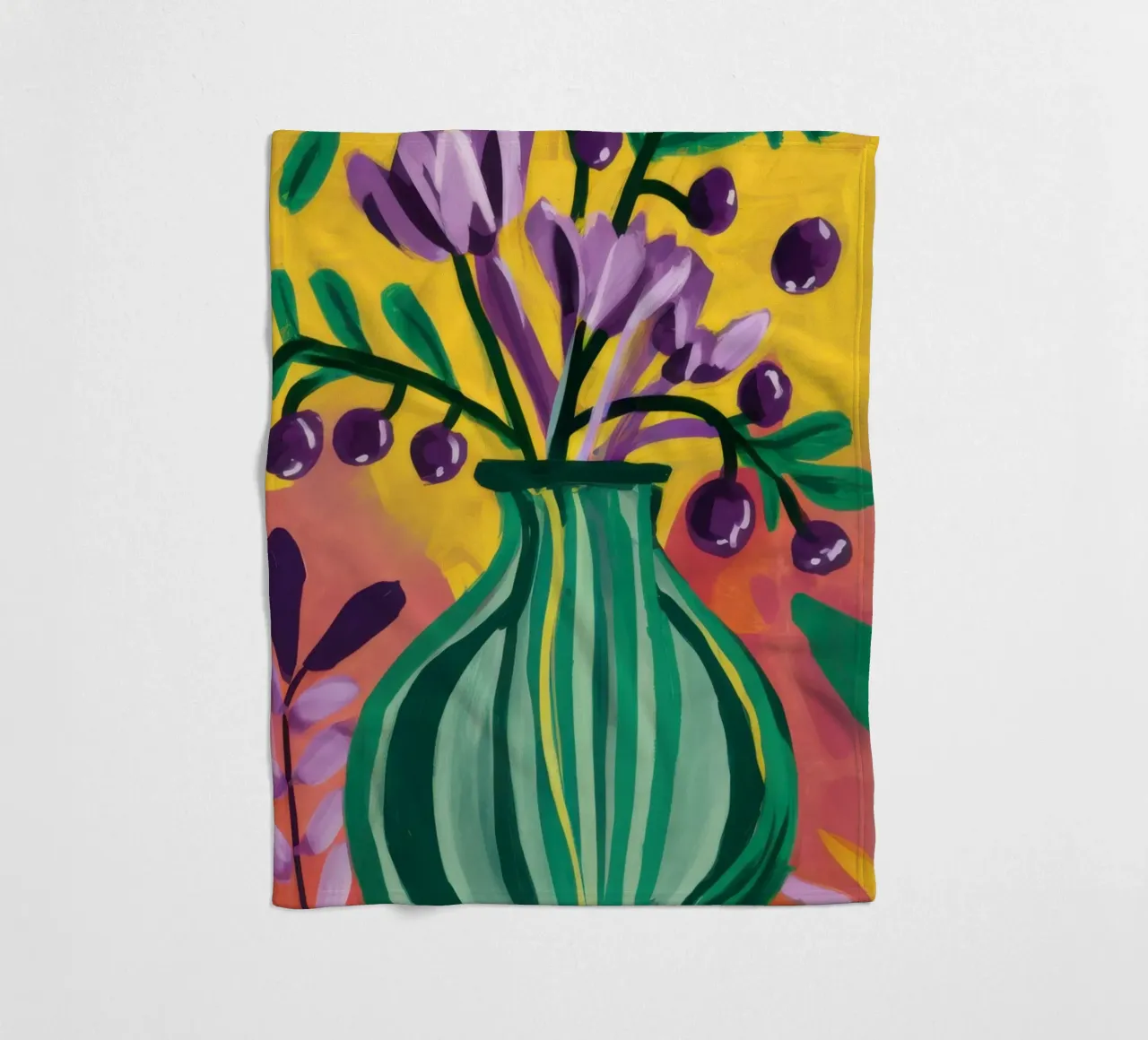 Vaso Veridian Vibrancy coperta in pile da Bring Haven