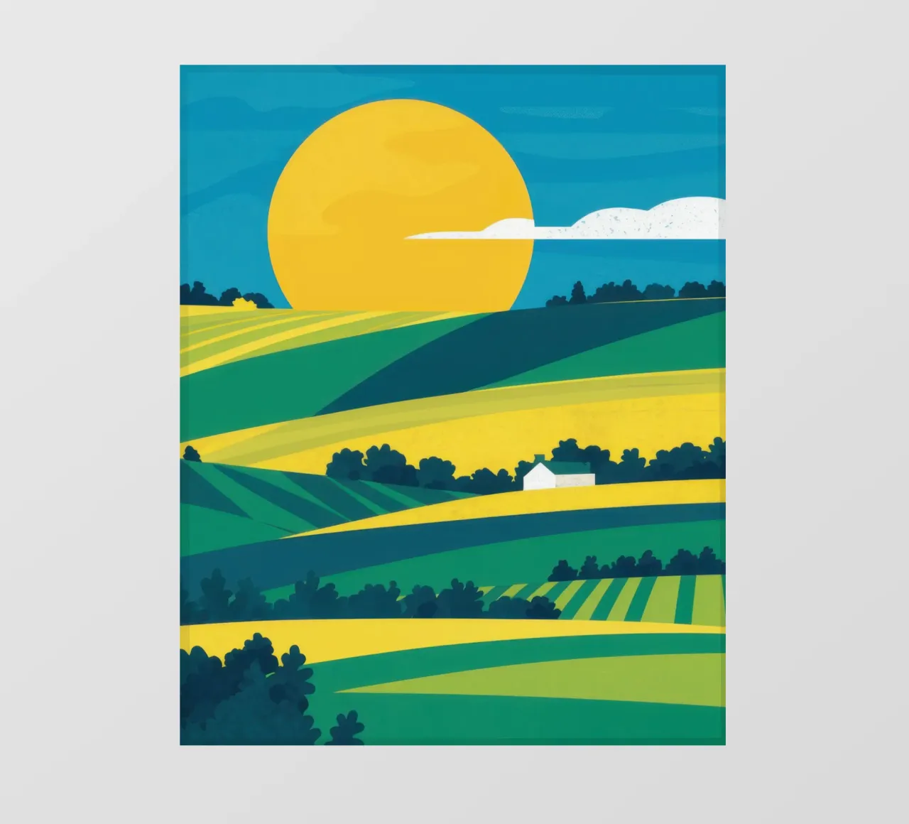 Paesaggio dell'ora d'oro telo in pvc da Flock Reverie