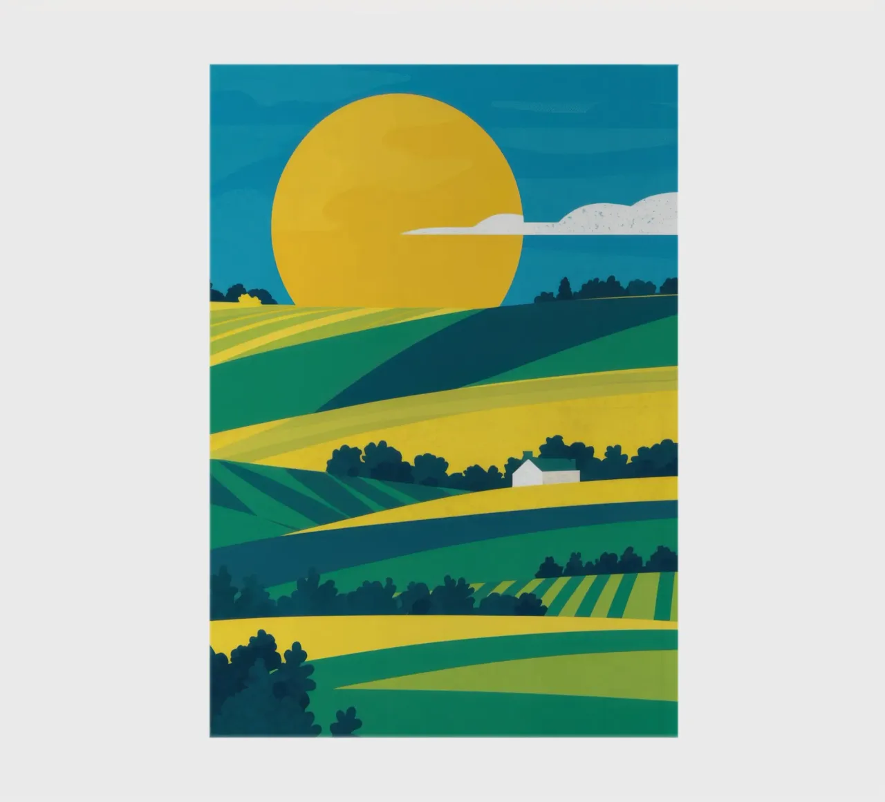 Golden Hour Landscape notebook by Flock Reverie