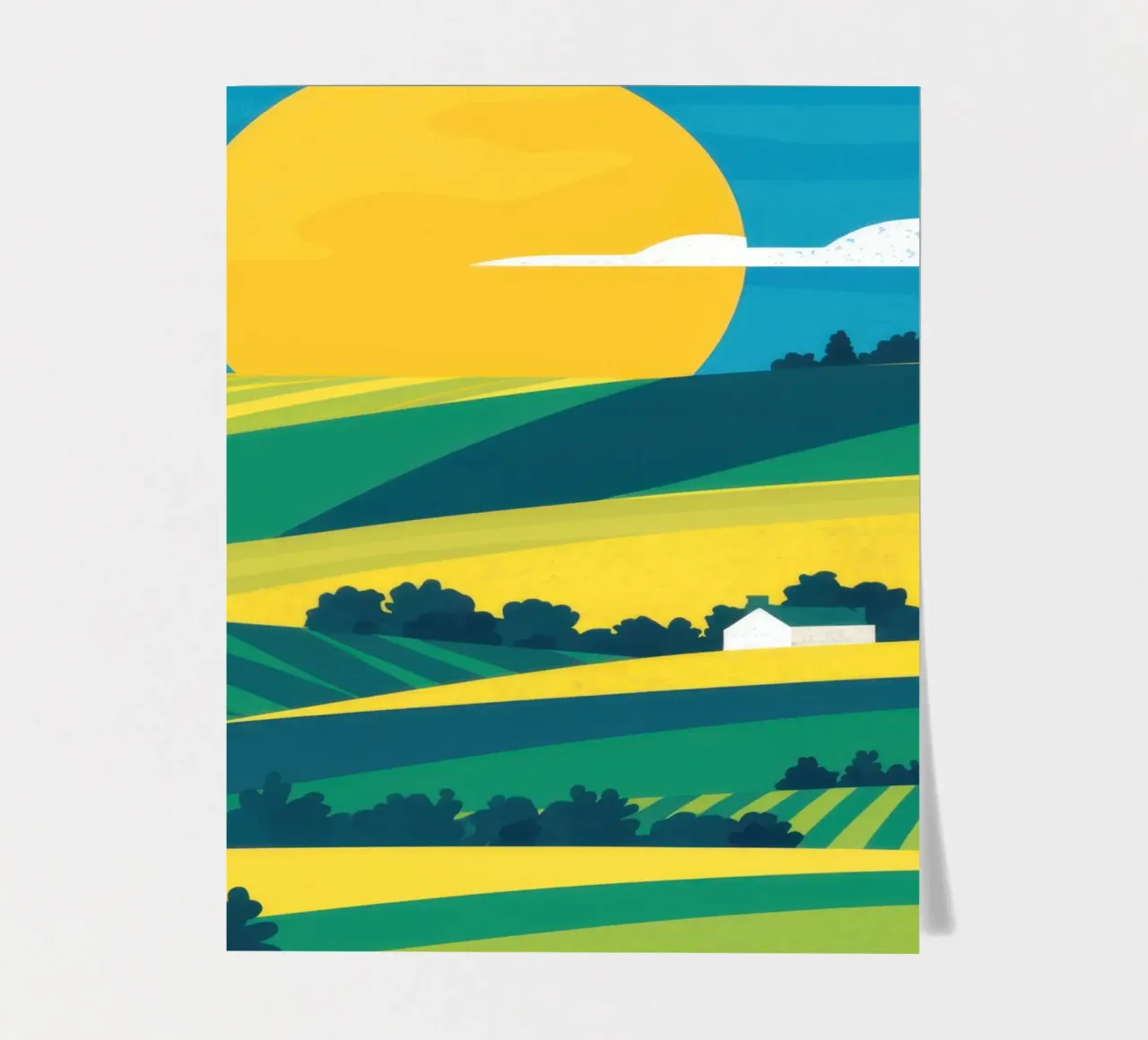 Golden Hour Landscape sticker sheet by Flock Reverie