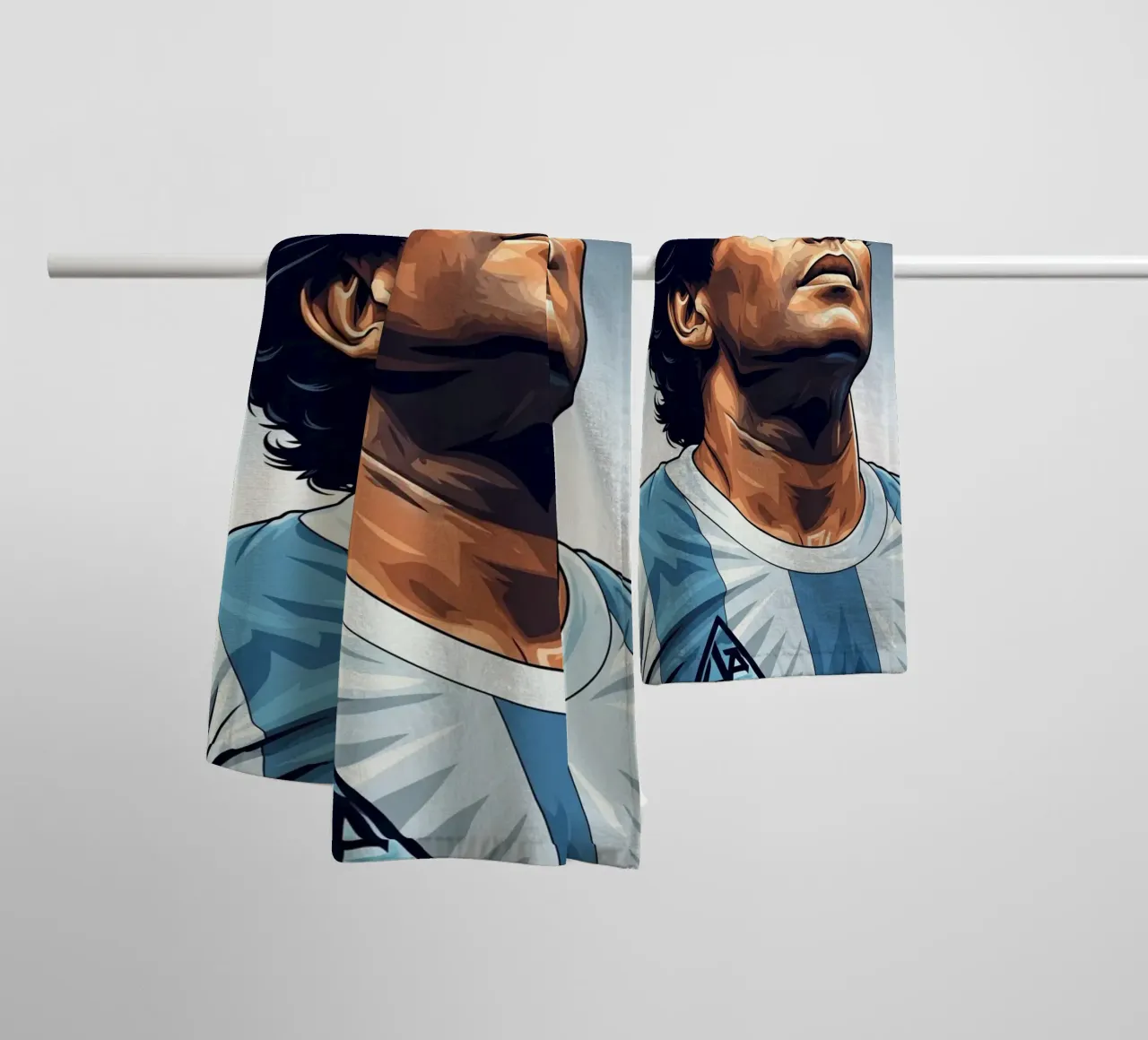 Diego Maradona asciugamano da bagno da Lembayung art