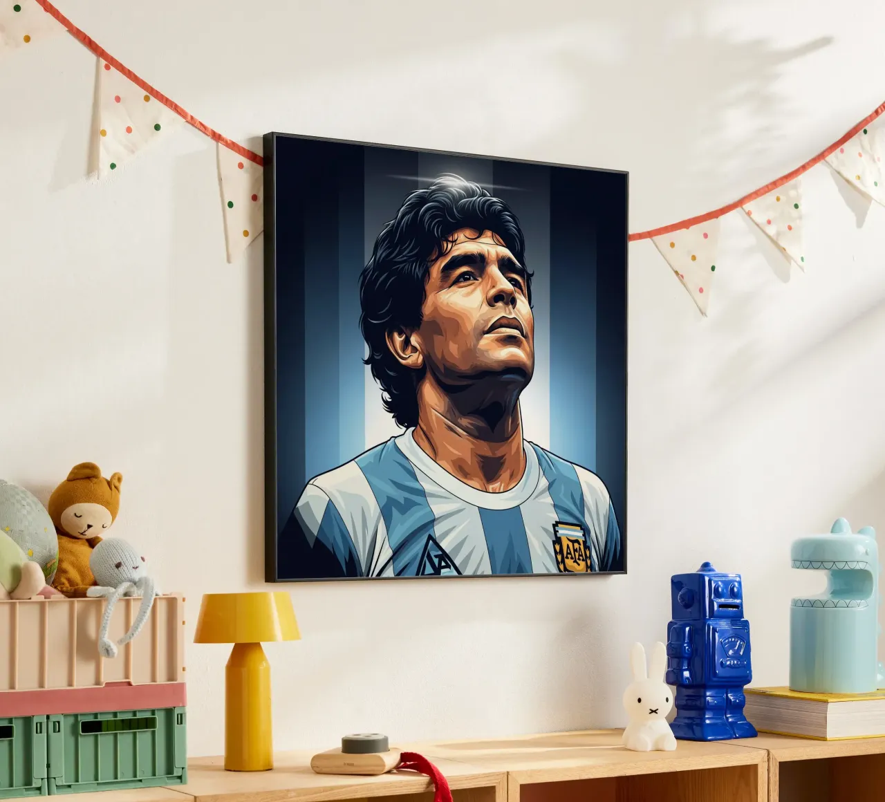 Diego Maradona alluminio dibond da Lembayung art