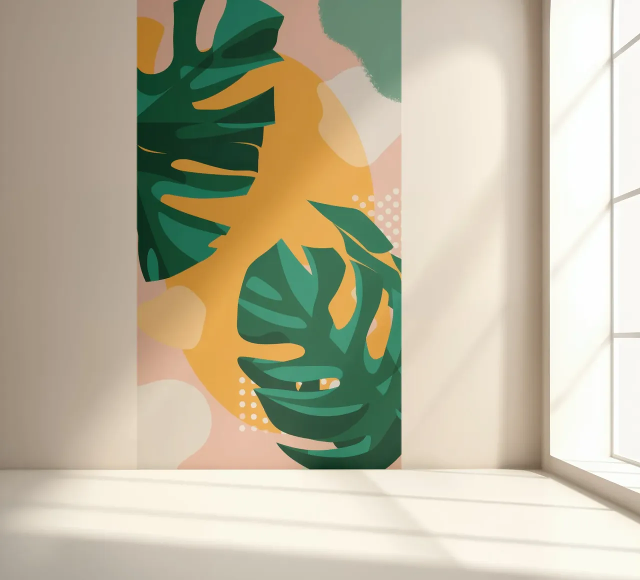 Monstera Golden Hour photo wallpaper by Bring Haven