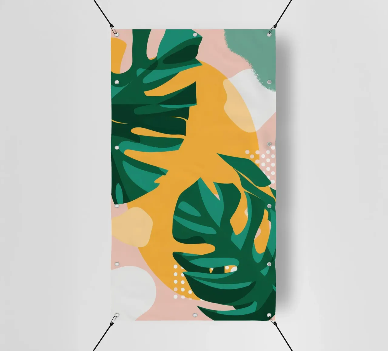 Monstera Golden Hour telo in pvc da Bring Haven