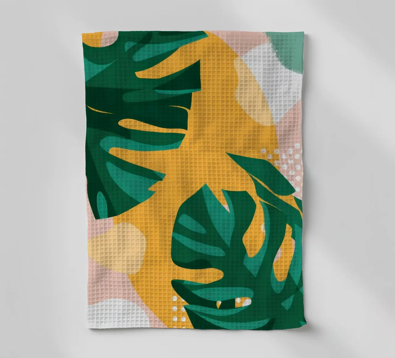 Monstera Golden Hour canovaccio da cucina da Bring Haven
