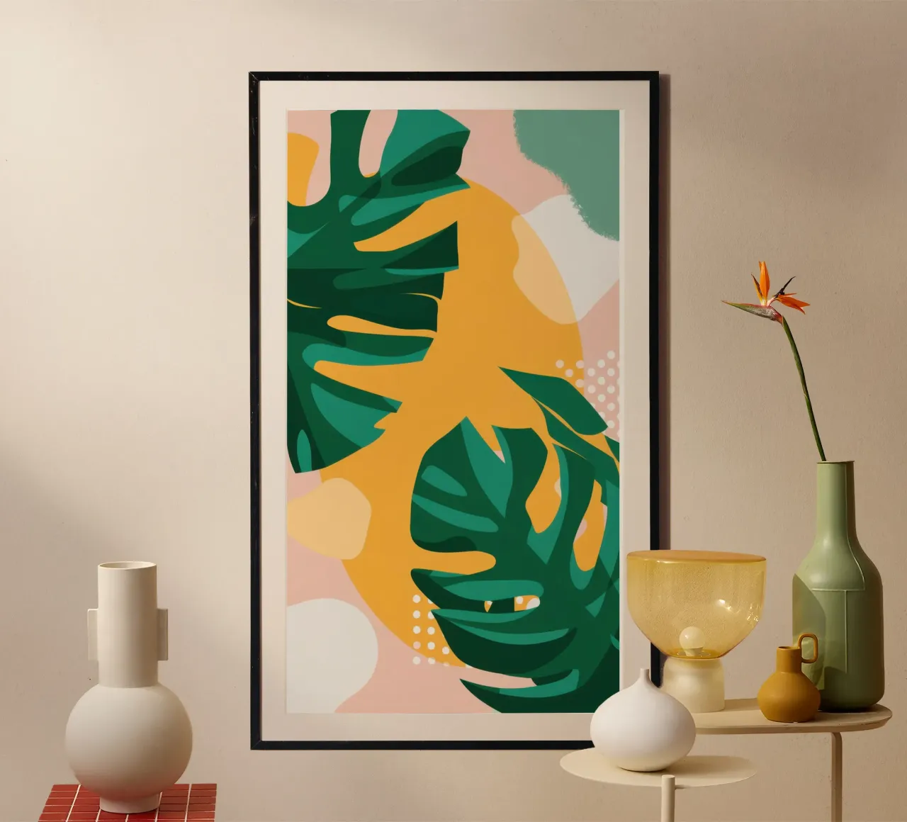 Monstera Hora Dorada poster de Bring Haven