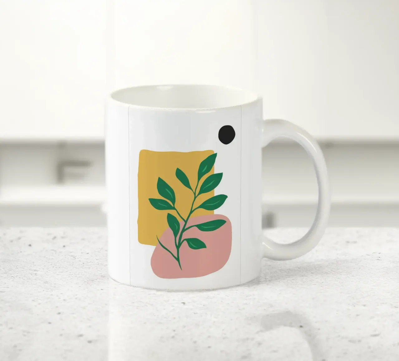 Forma di foglia minimalista tazza in ceramica da Veil Maya