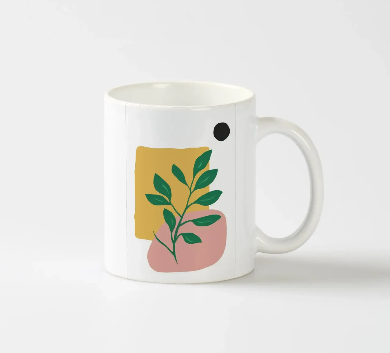 Forma di foglia minimalista tazza in ceramica da Veil Maya