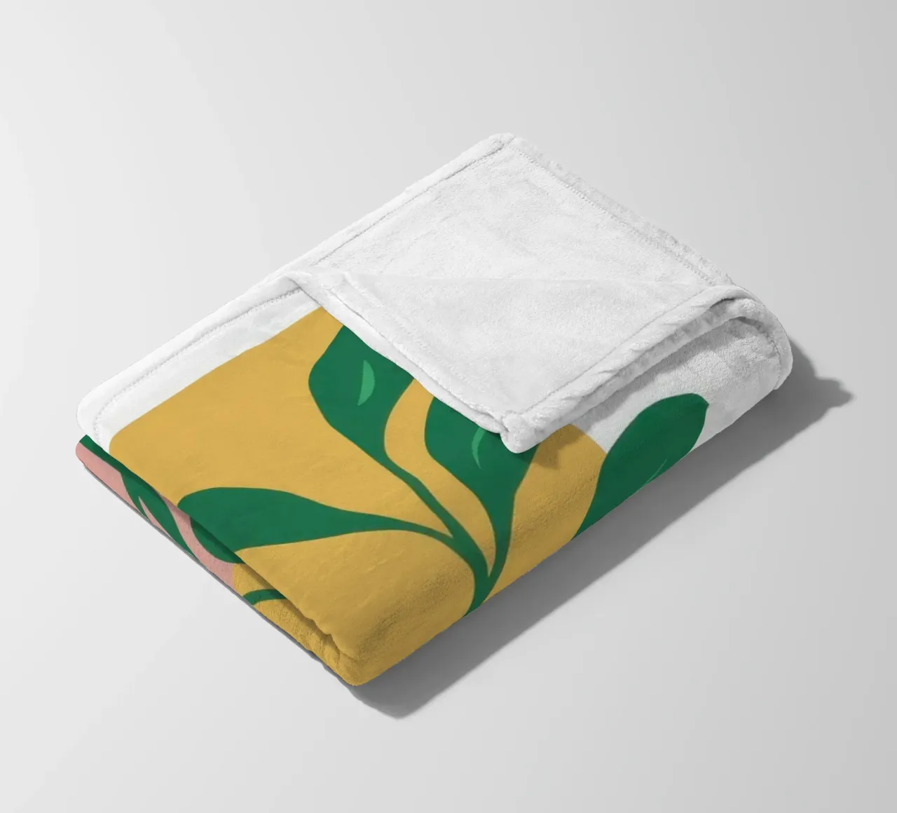 Forma di foglia minimalista coperta in pile da Veil Maya