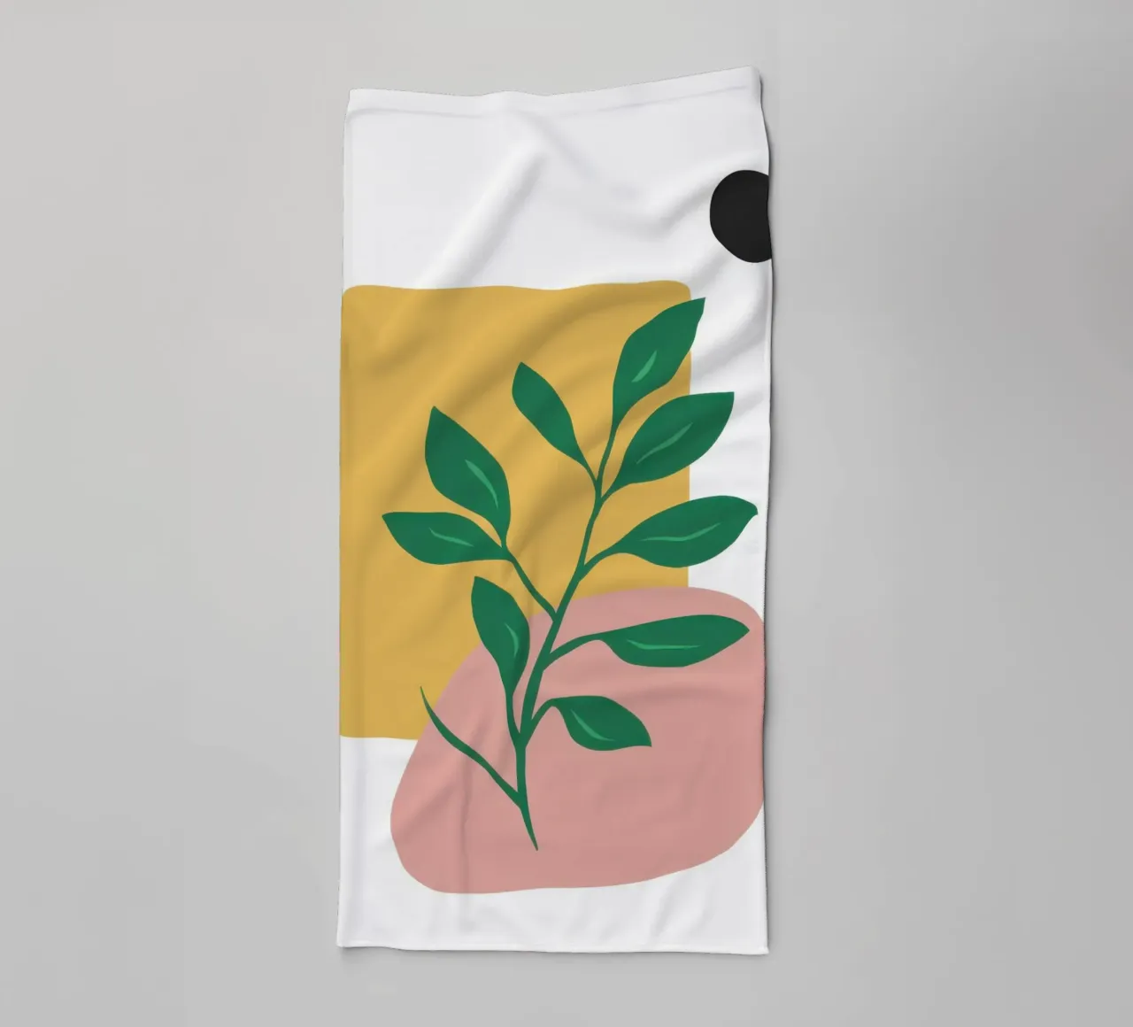 Minimalist Leaf Form towel by Veil Maya