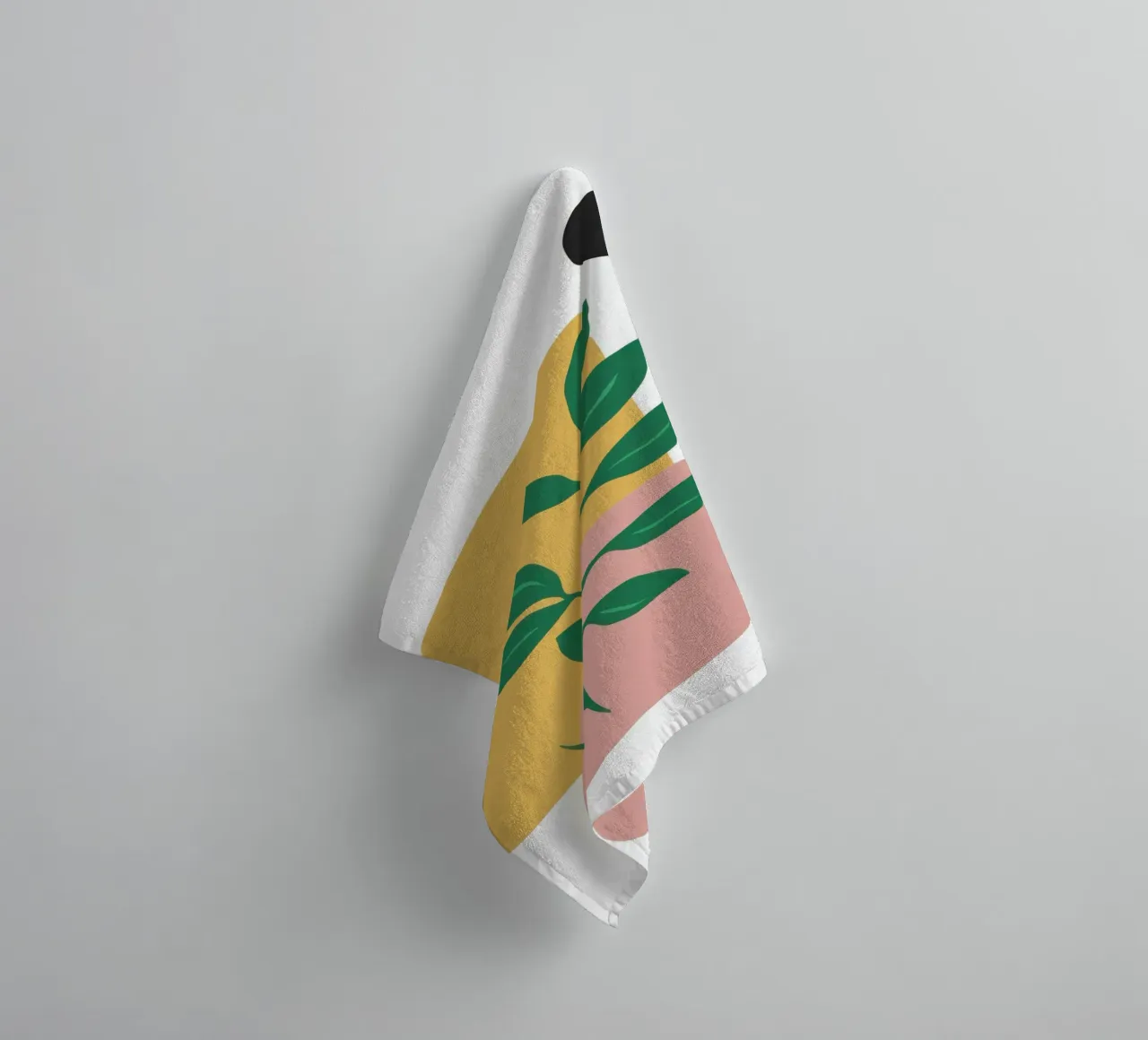 Minimalist Leaf Form towel by Veil Maya