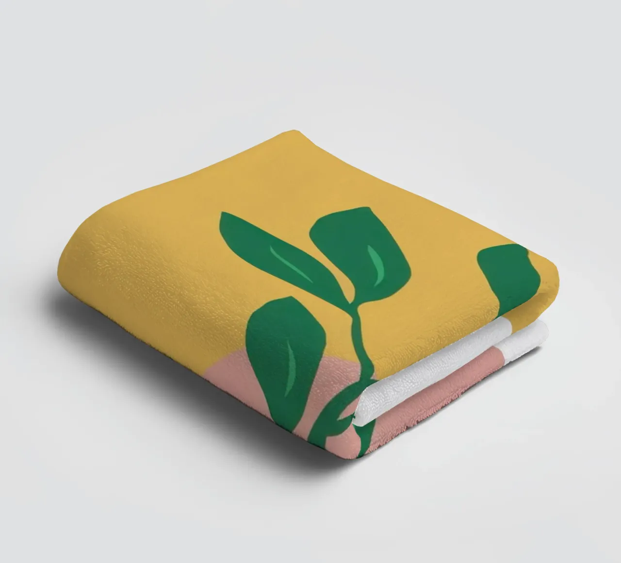 Minimalist Leaf Form towel by Veil Maya