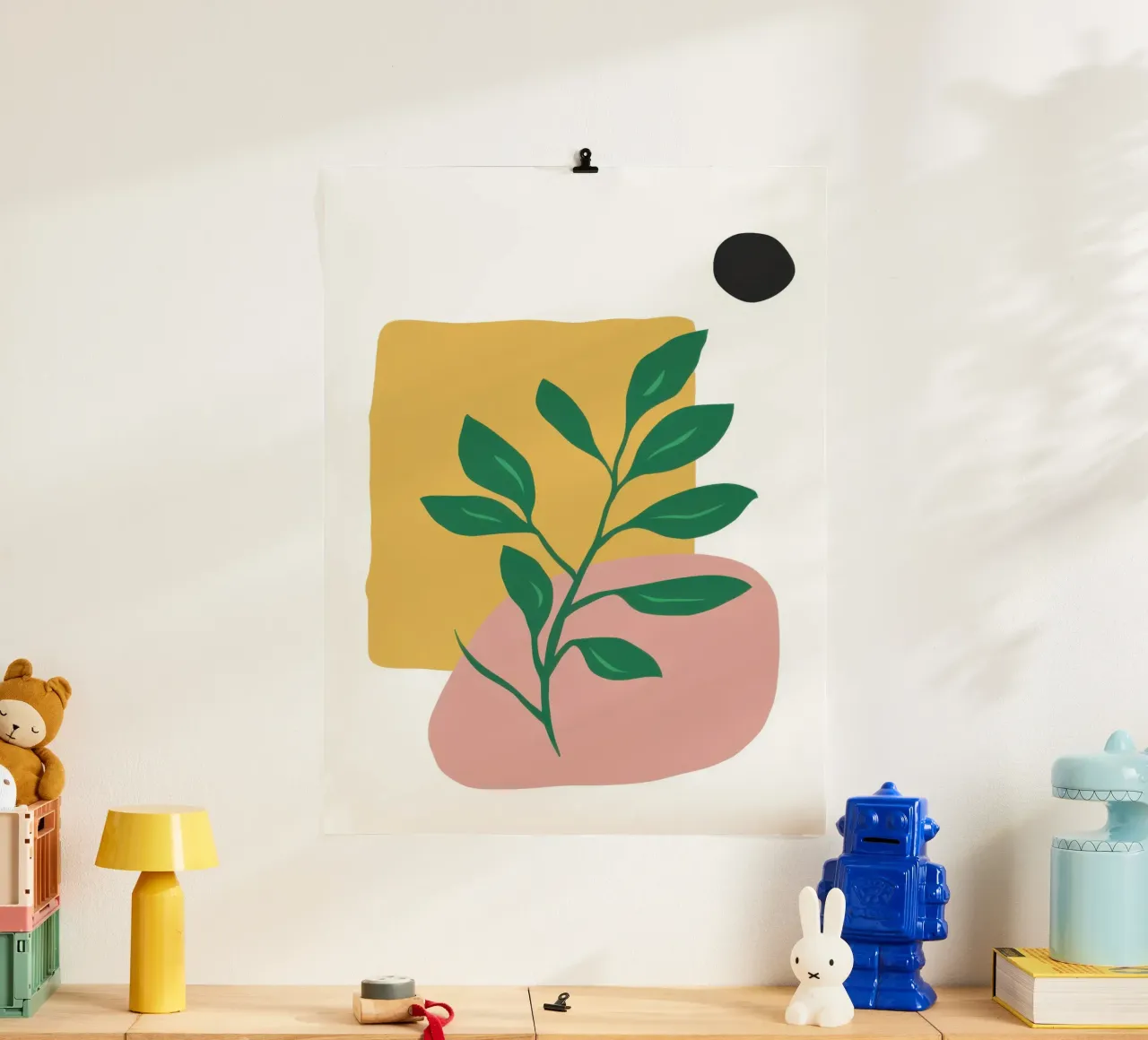 Minimalist Leaf Form hahnemühle by Veil Maya