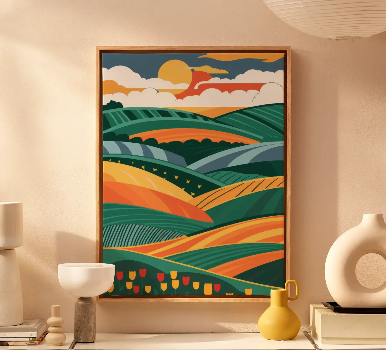 Vibrant Pastoral Dreamscape canvas by Prism Ritual
