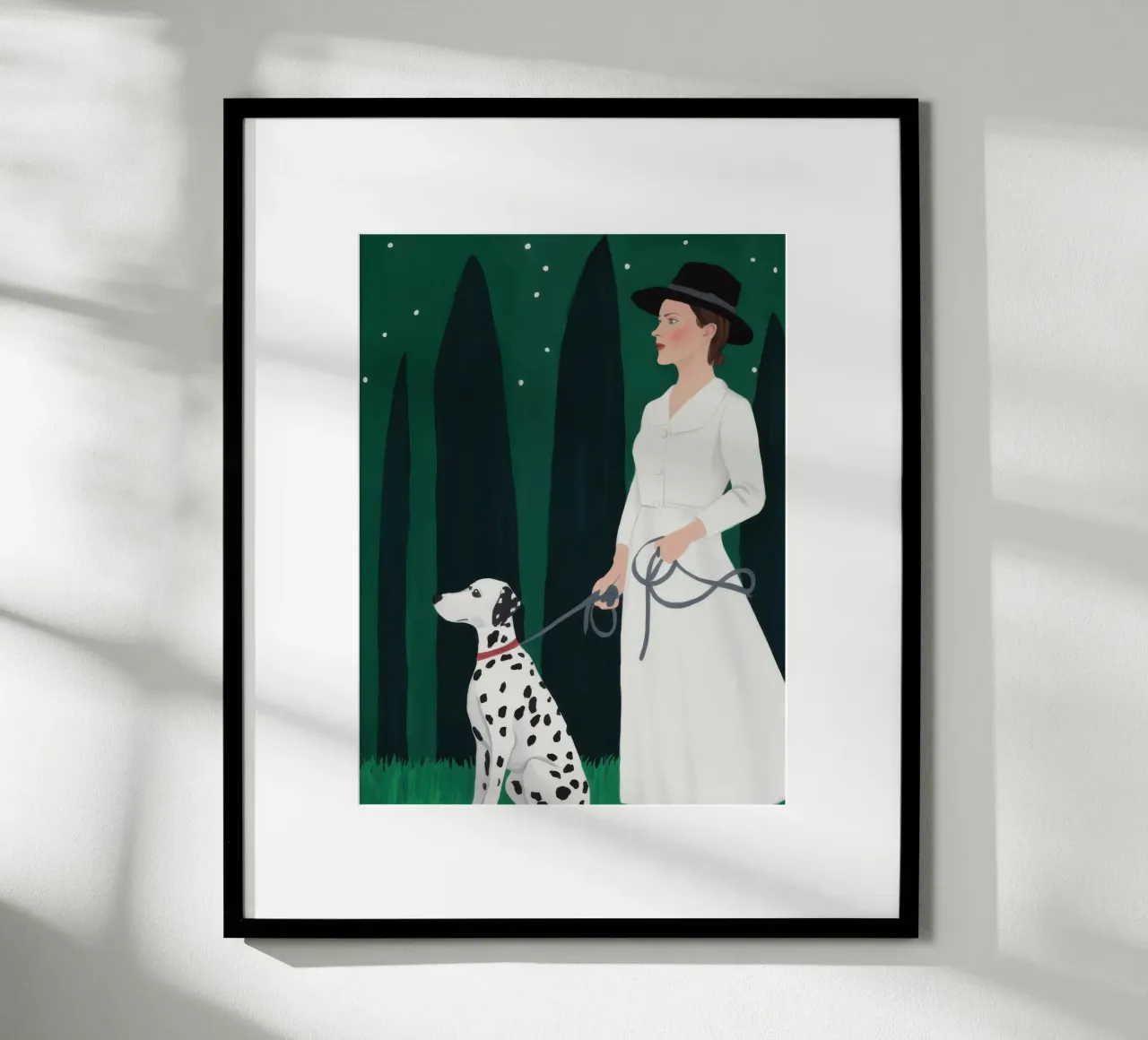 Elegante passeggiata dalmata poster da Solar Paint