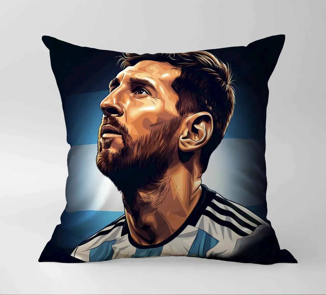 Lionel Messi cuscino da Lembayung art