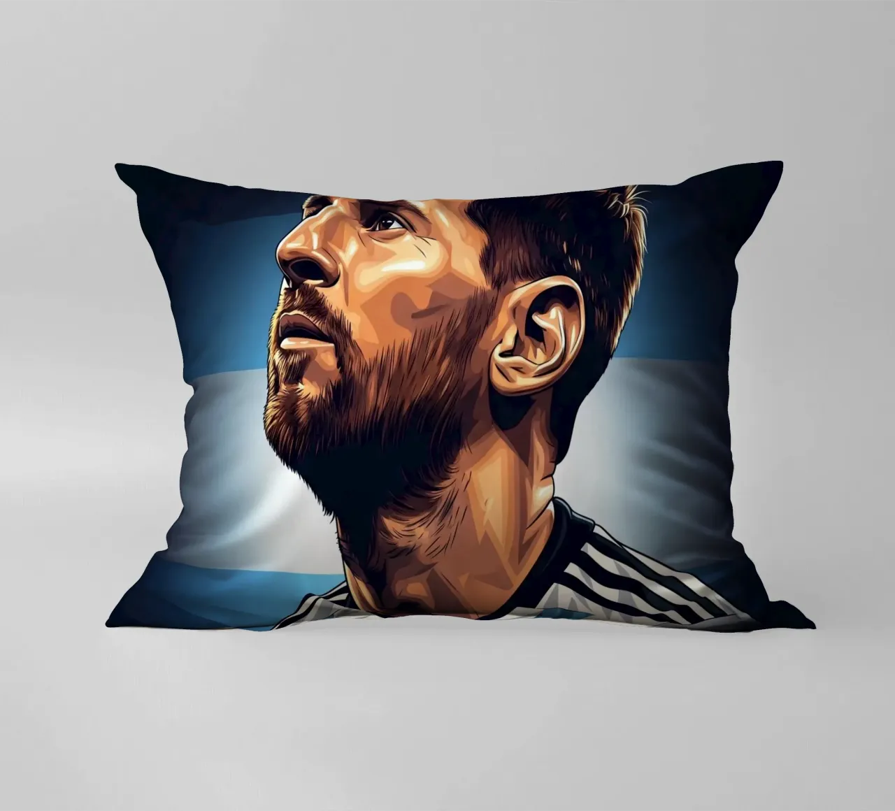 Lionel Messi cuscino da Lembayung art