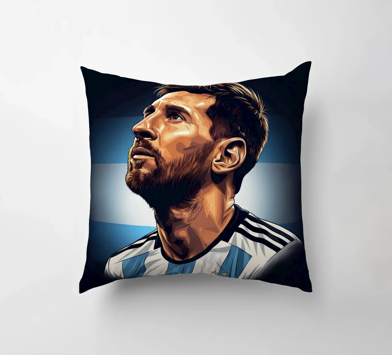 Lionel Messi cuscino da Lembayung art