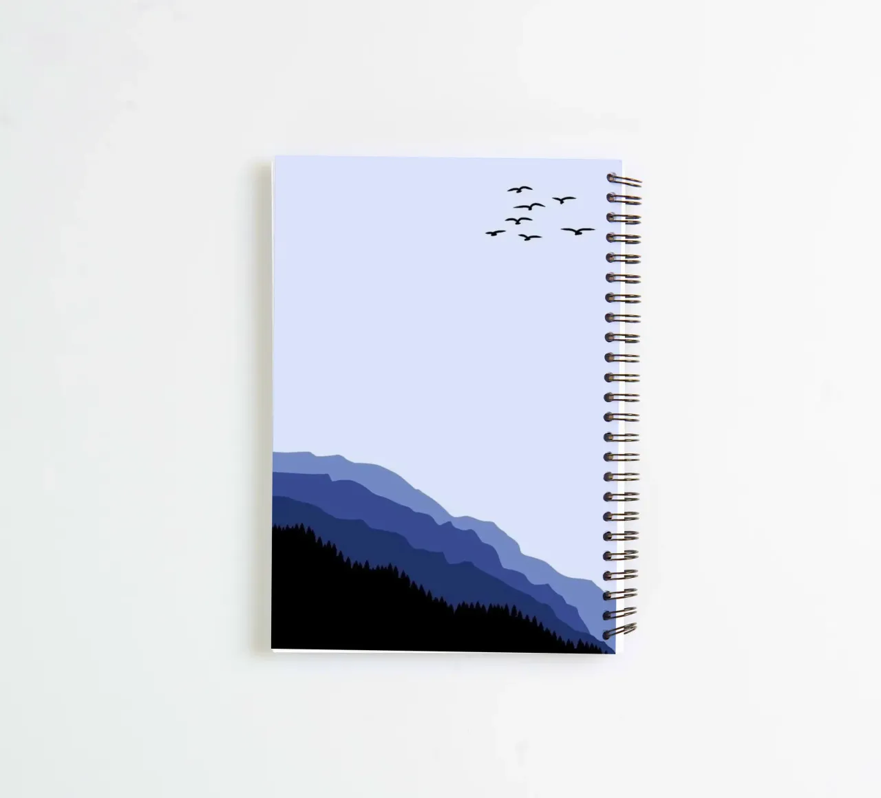 forest tree line diario ad anelli da prindy
