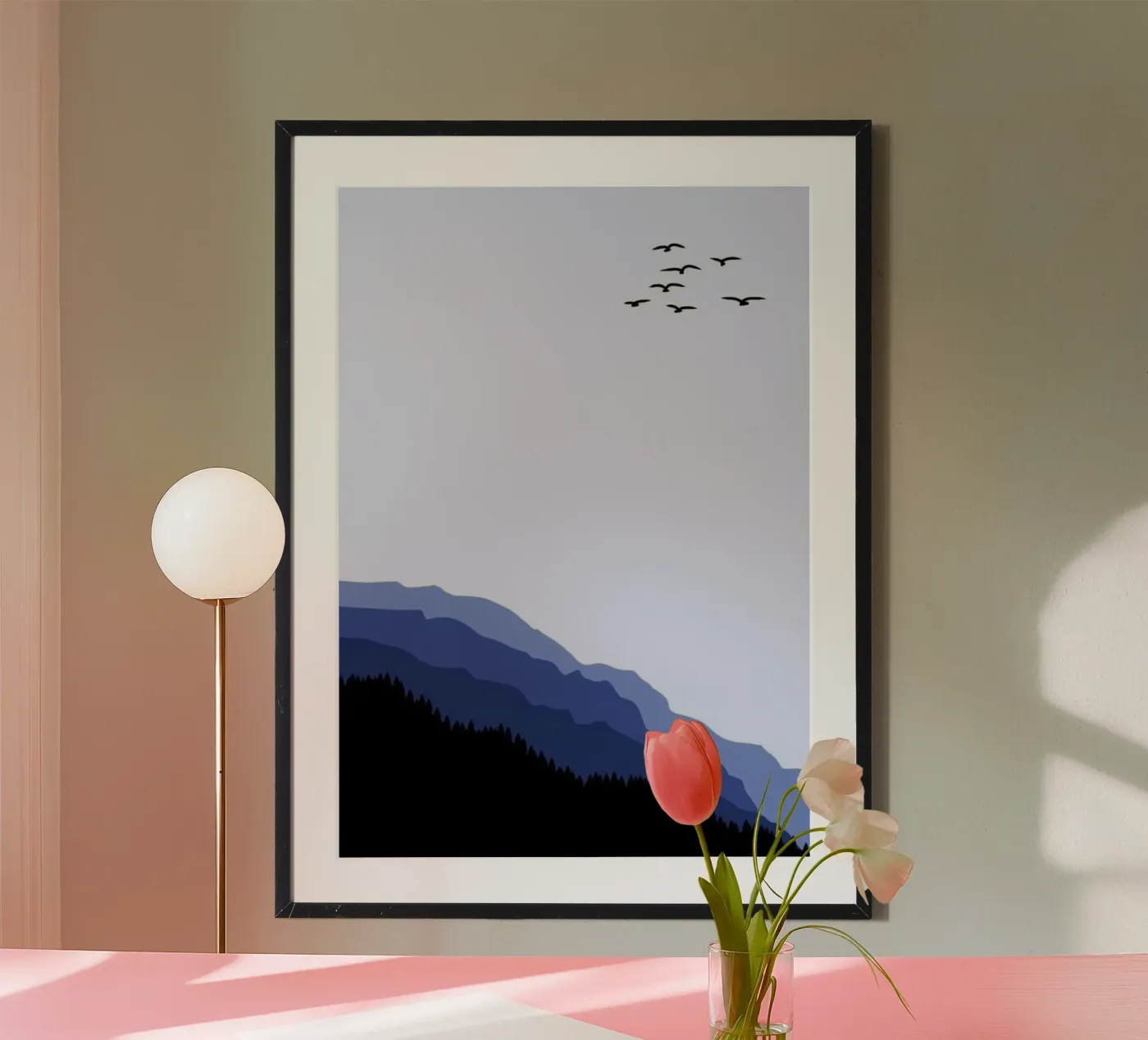 forest tree line poster da prindy