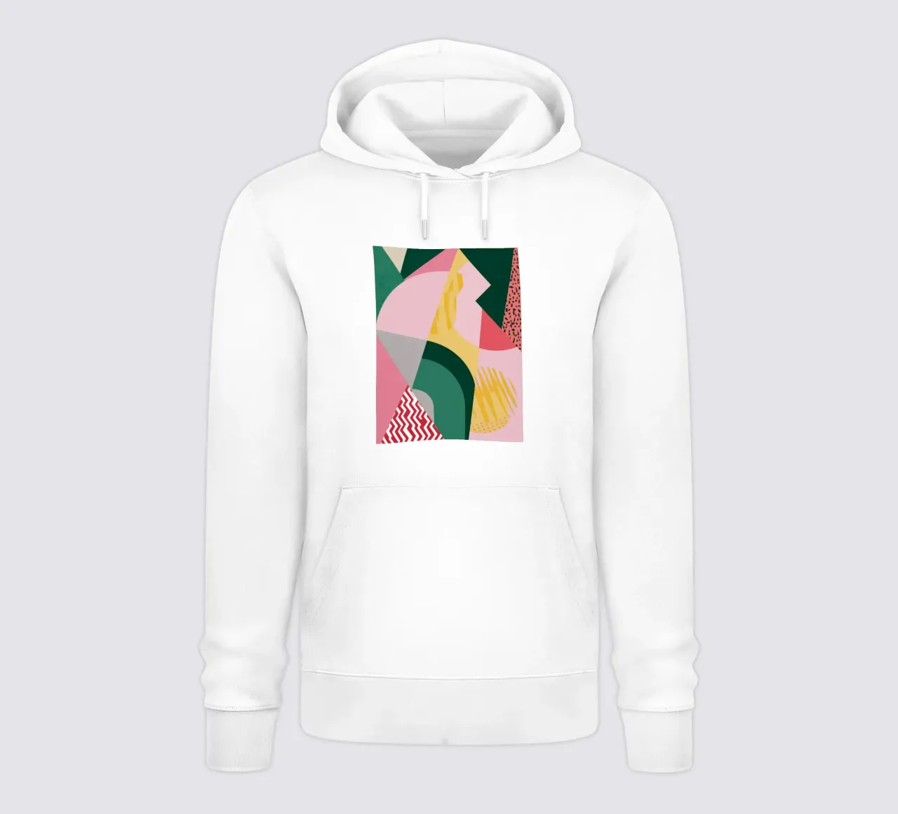 Decostruzione di figure a pastello felpa con cappuccio da Bring Haven