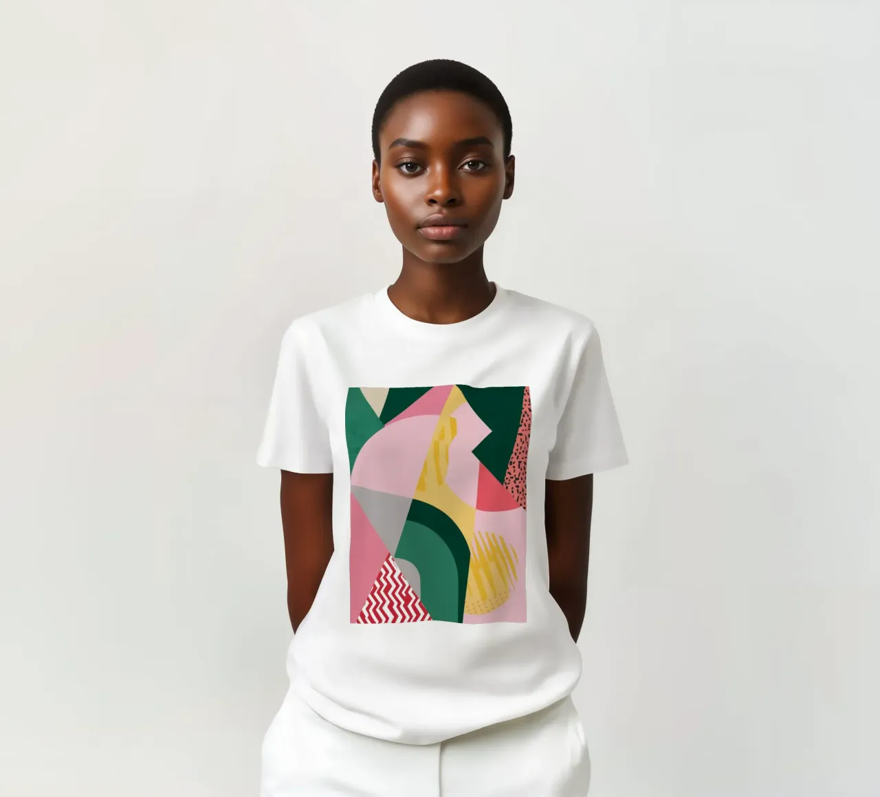 Decostruzione di figure a pastello t-shirt da Bring Haven
