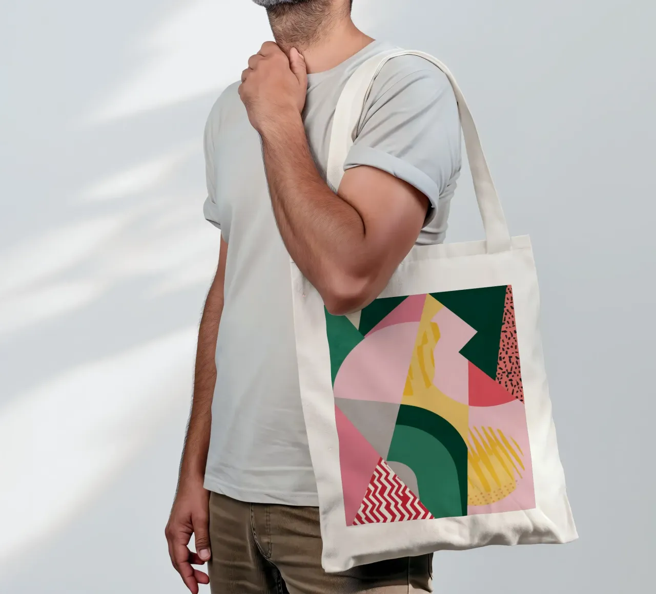 Pastel Figure Deconstruction tote bag by Bring Haven