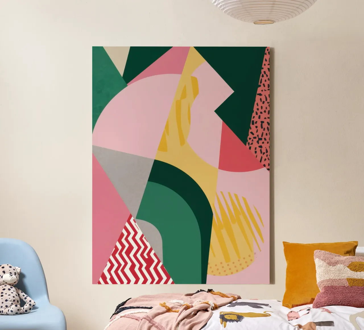 Pastel Figure Deconstruction canvas by Bring Haven