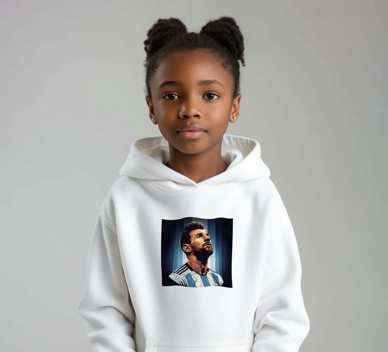 Messi felpa bambino con cappuccio da Lembayung art