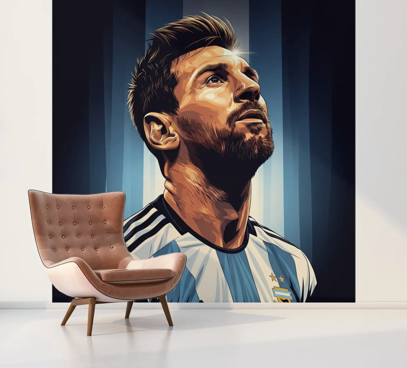 Messi fotobehang van Lembayung art