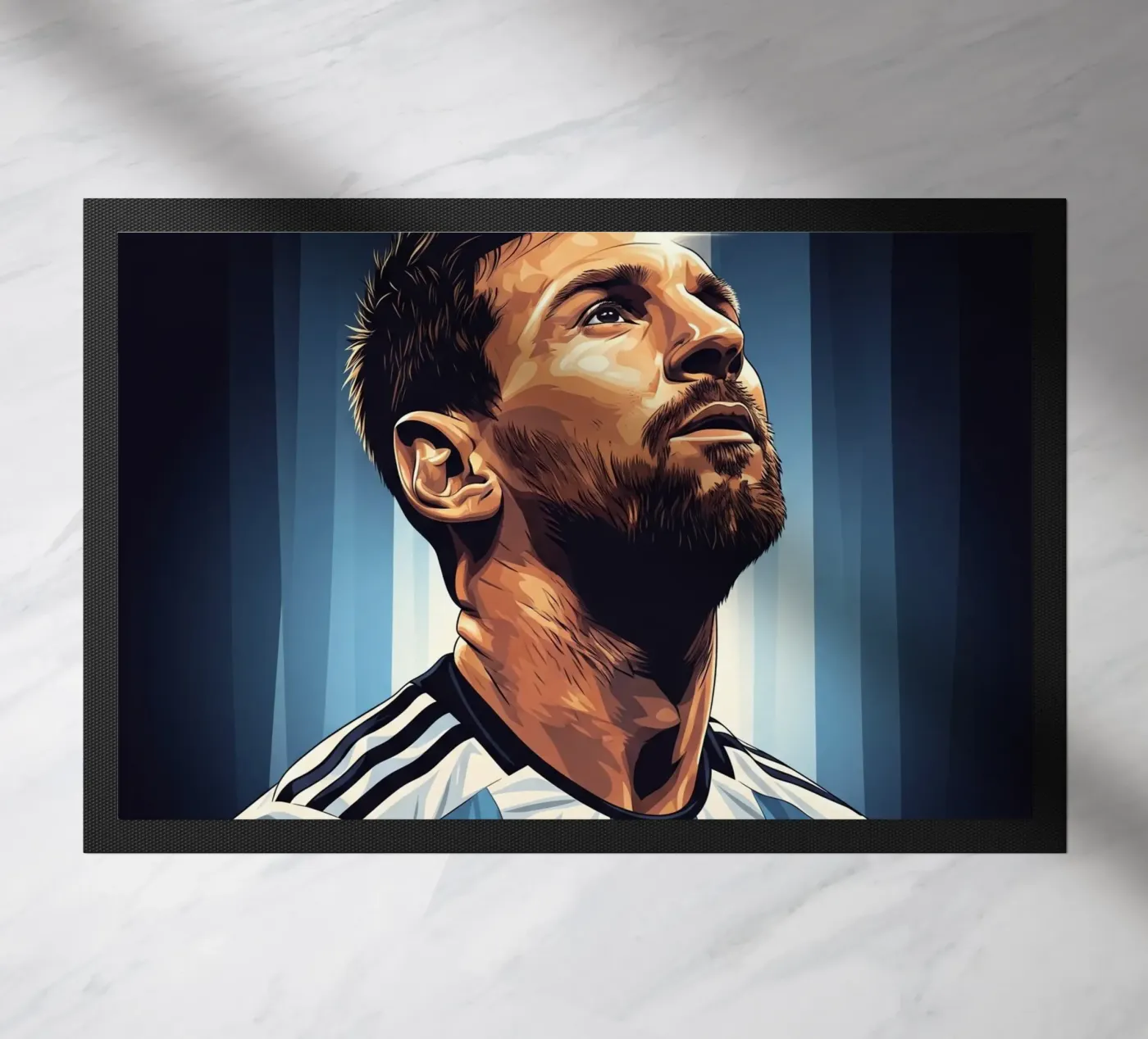Messi doormat by Lembayung art