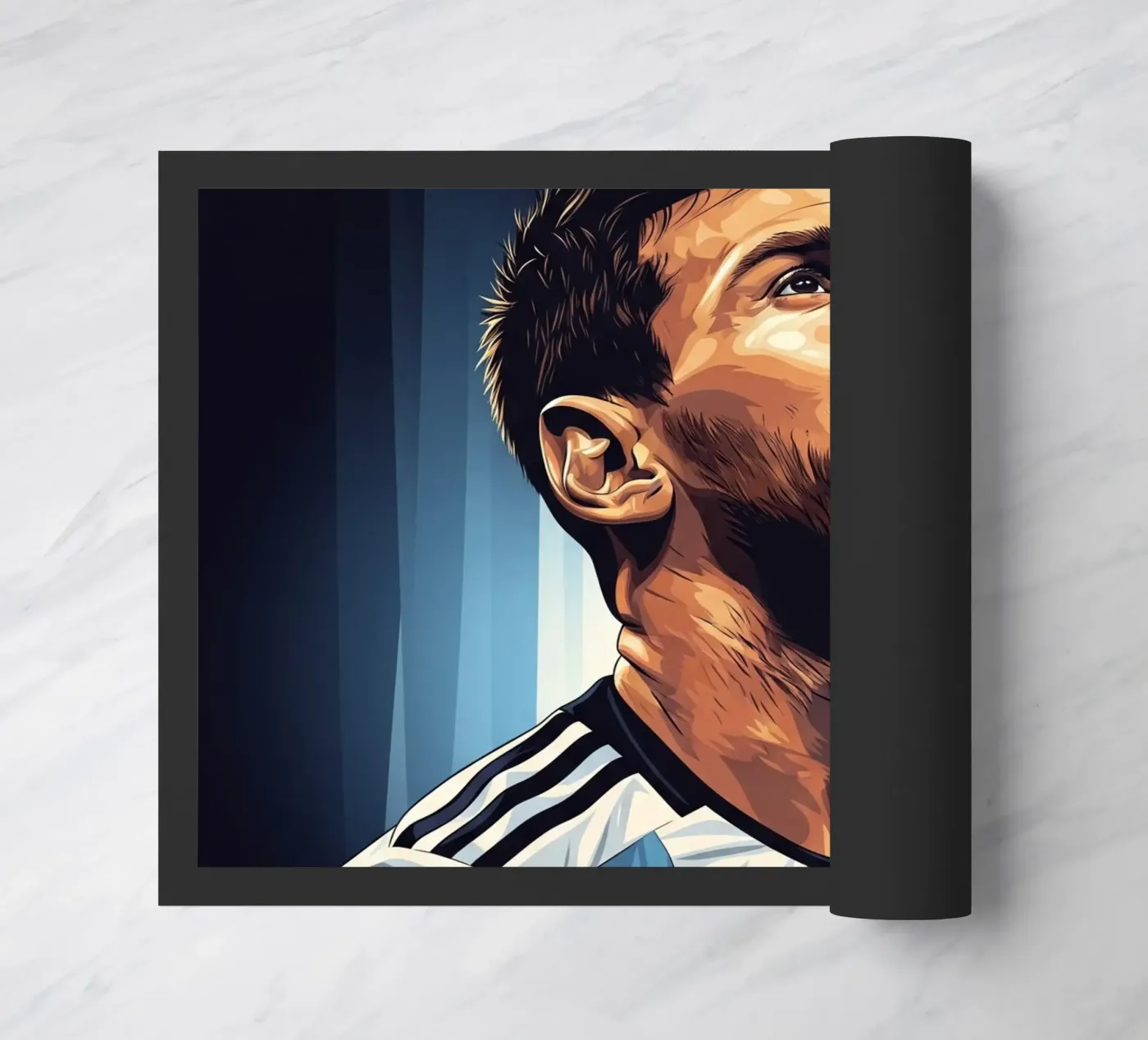 Messi doormat by Lembayung art