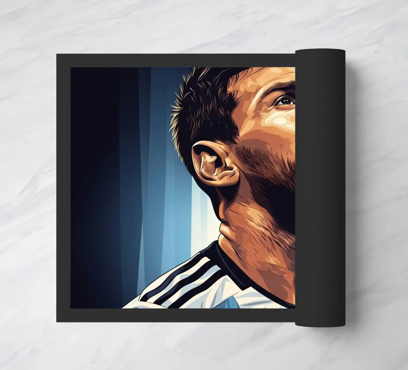 Messi doormat by Lembayung art