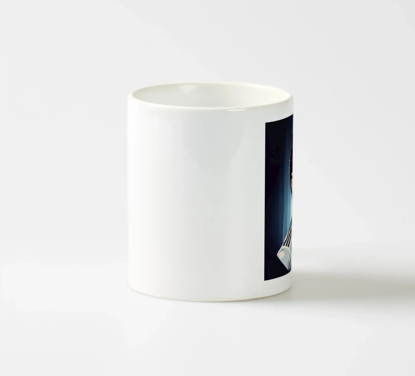 Messi ceramic mug by Lembayung art