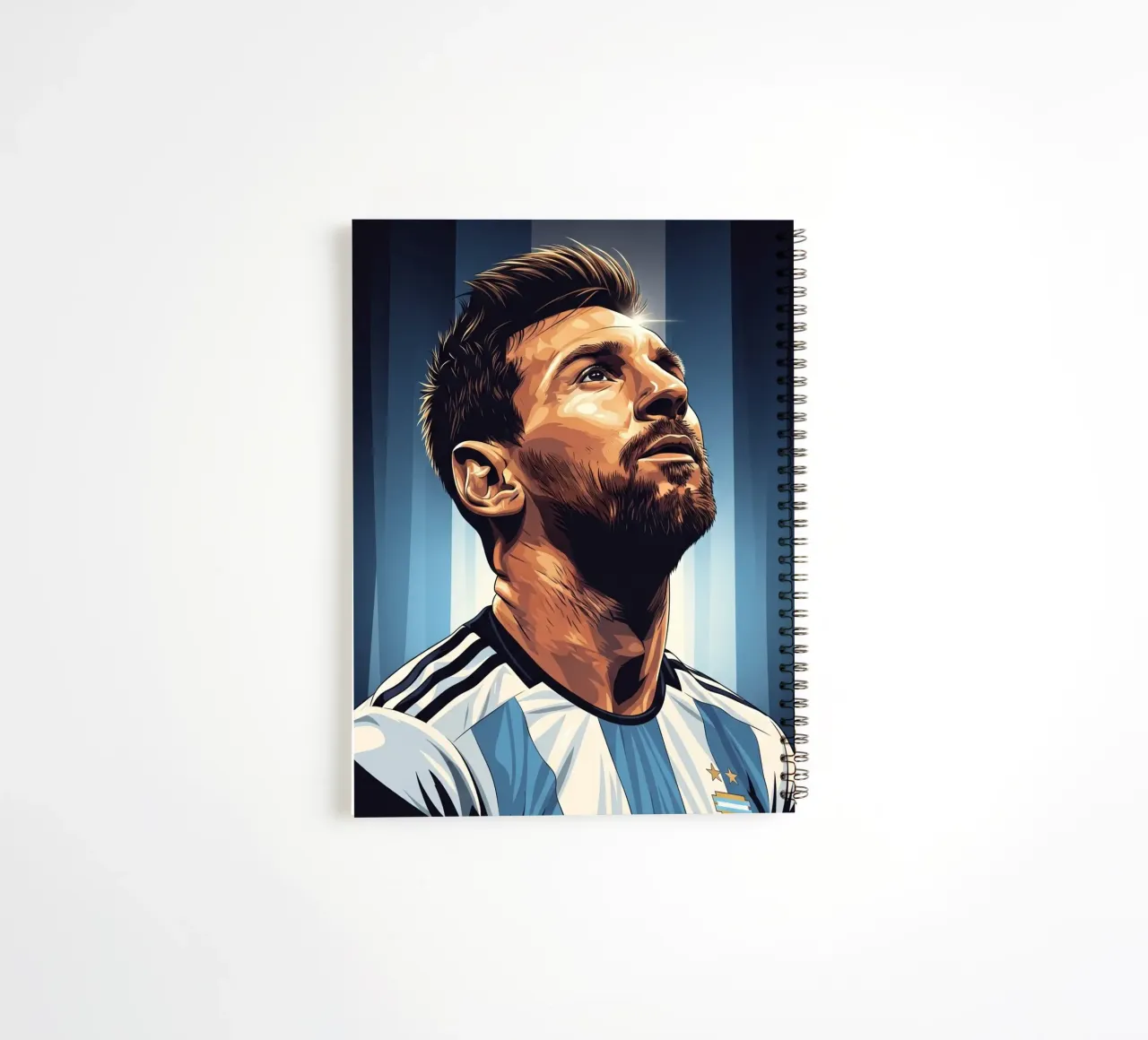 Messi spiral notebook by Lembayung art