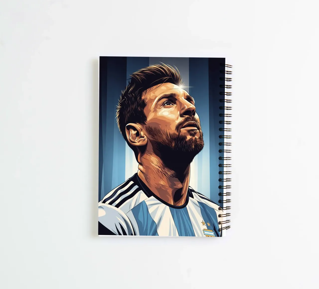 Messi spiral notebook by Lembayung art