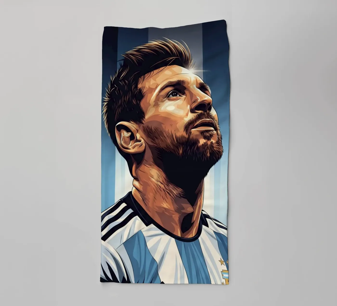 Messi towel by Lembayung art