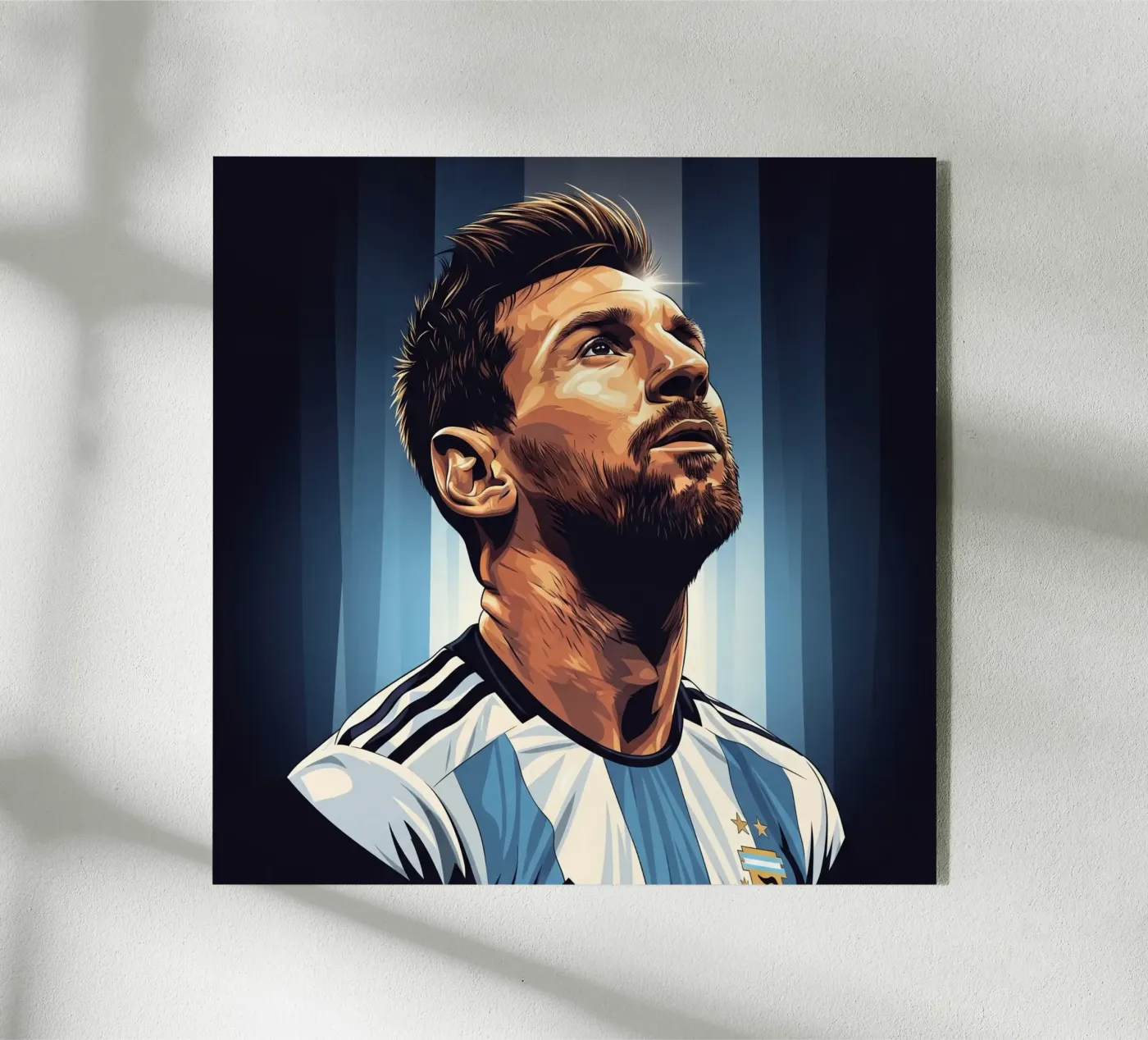 Messi acryl van Lembayung art