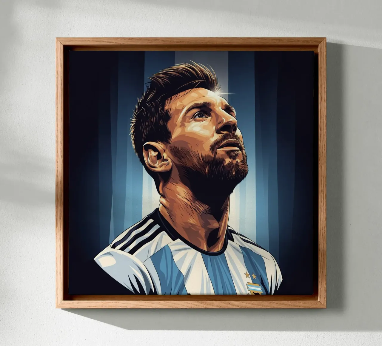 Messi tela con Cornice a cassetta da Lembayung art